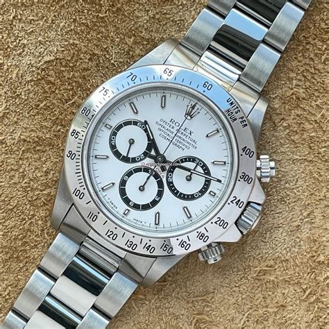 rolex daytona zenith 16520 white dial|Rolex watch 16520 price.